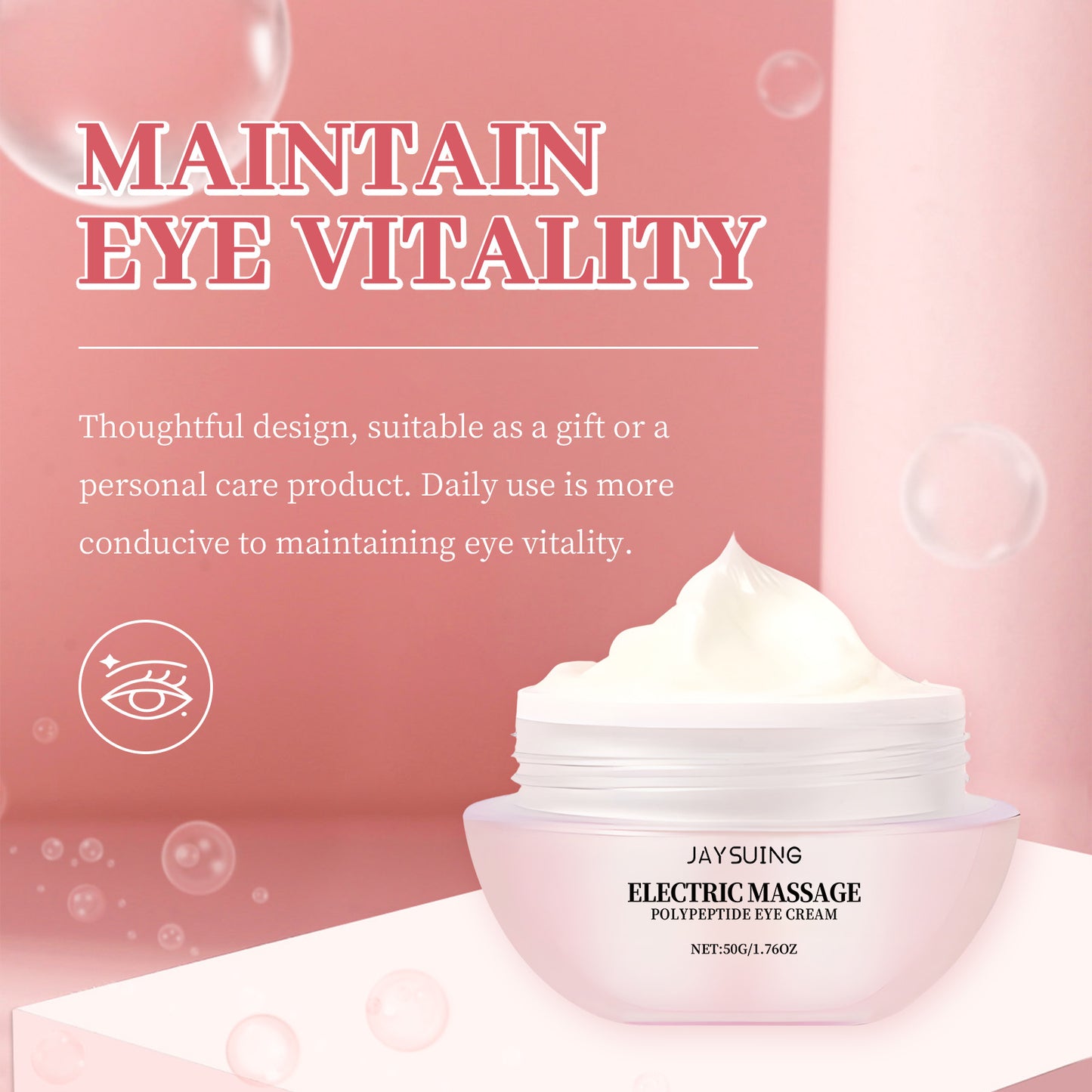 Crema Hidratante para ojos, masaje eléctrico, vibración, alivia la fatiga, ojeras, antiarrugas, suavizante